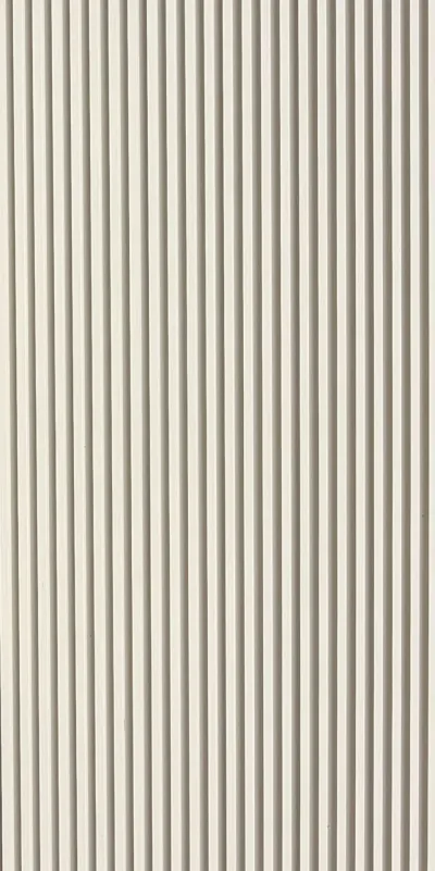Panneau mural WPC 4 lames – Crème lin 290 cm