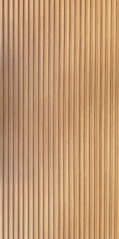 Panneau mural WPC 4 lames – Chêne naturel 290 cm