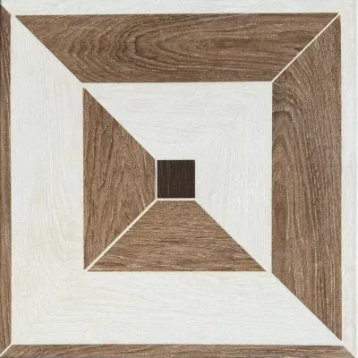 Carrelage décor marqueterie bois 30x30 – 1611