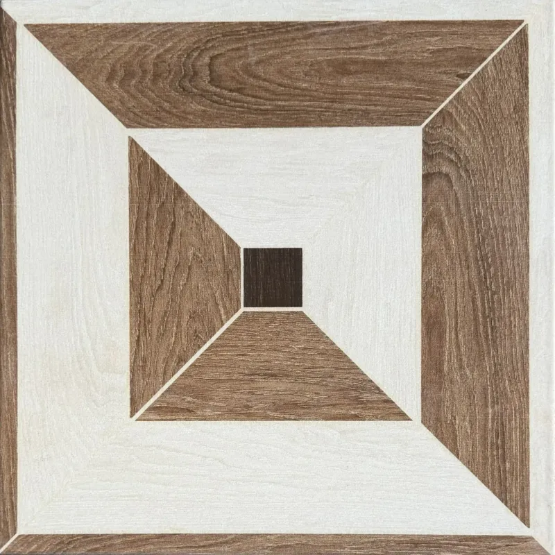 Carrelage décor marqueterie bois 30x30 – 1611