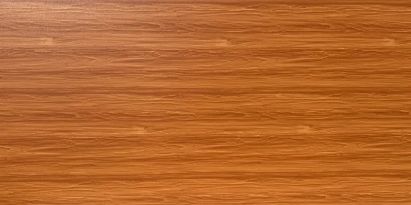 Panneau MDF mélaminé Teck caramel 18 mm