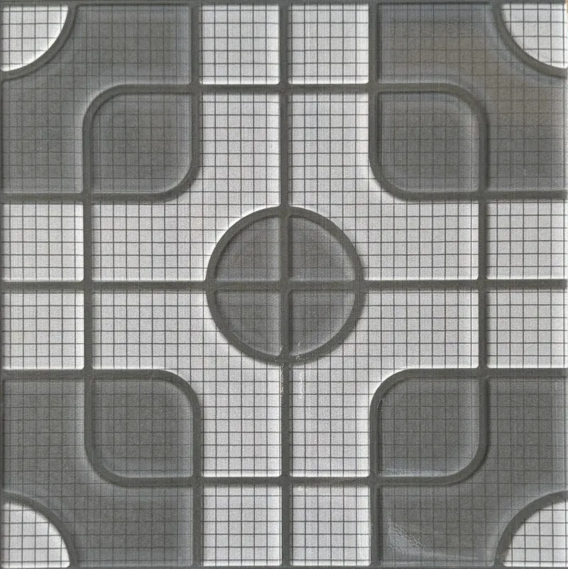 Carrelage décor rétro géométrique gris 30x30 – 1945