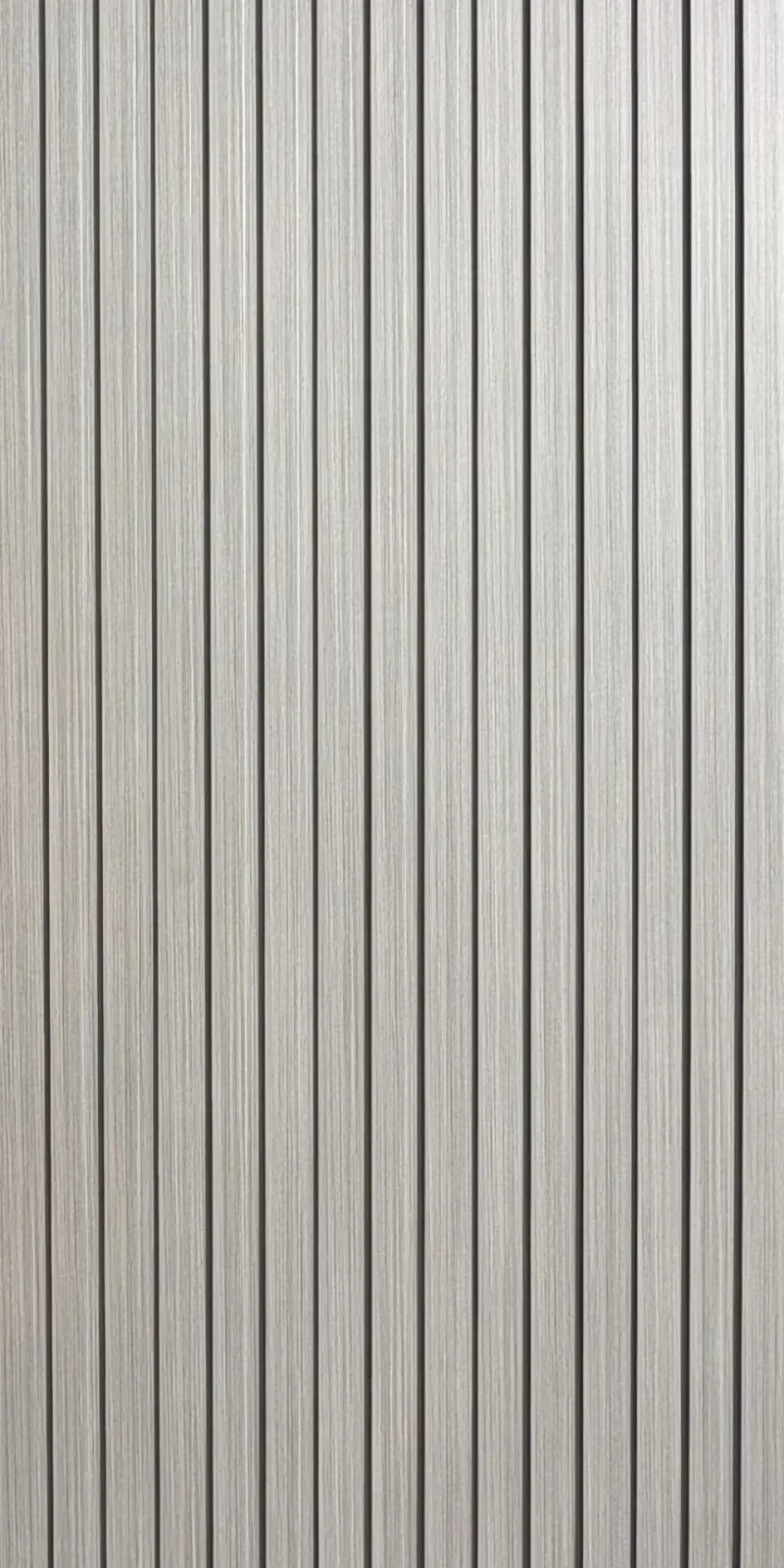 Panneau mural WPC 3 lames – Gris perle 290 cm