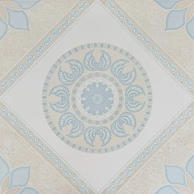 Carrelage Nano décor médaillon oriental bleu 60x60 – Lotus