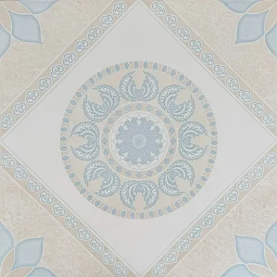 Carrelage Nano décor médaillon oriental bleu 60x60 – Lotus